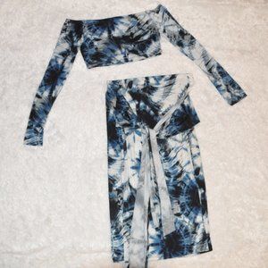 tye dye two peice set
